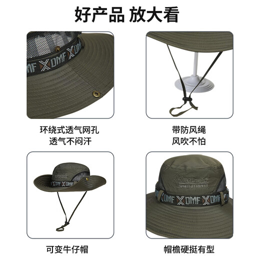 OUSEN SUN Protection Hat Men Summer Outdoor Sun Hat Protection UV grande randonnée Randonnée Nouveau