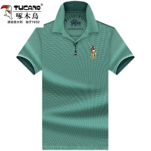 Carpintería de carpintería (tucano) Camiseta de seda informal de mediana edad de hielo de mediana edad de la solapa de manga corta Camisa de polo para hombres Papá de manga corta 999 Polvo de cuero L 17084A recomendado 120-130Jin [Jin iguala 0.5 kg]