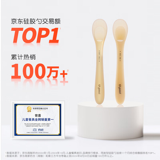 Shixi Silicone Spoon Baby Baby Spoon Fruit Pure Rice Noodle Spoon Children's Tableware Supplementary Spoon + Newborn Soft Spoon