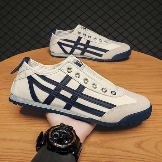 Chaussures décontractées pour hommes Forrest, chaussures de sport décontractées pour hommes chaussures toile respirant les chaussures de haut bas classiques chaussures à la mode pour hommes my01 m bleu (surface en cuir) 42