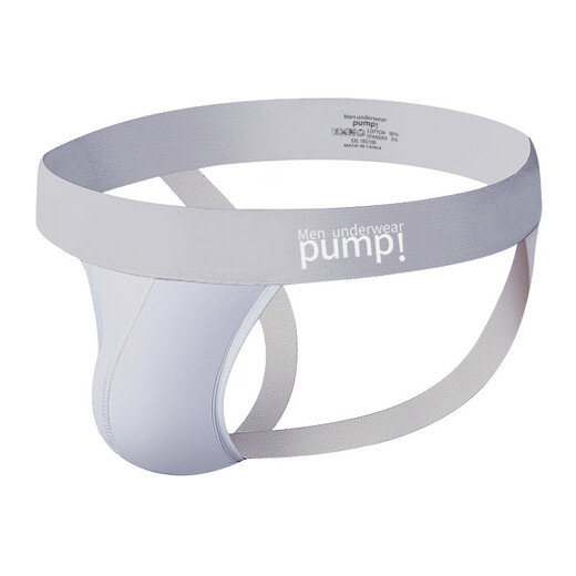 MEN UNDERWEAR PUMP! Sexy men's double-butt underwear, men's thong cotton low-waist sports back, no need to take off, sports fitness butt lift male 0 pink M