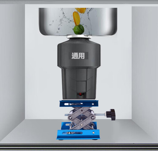 CLCEY kitchen garbage disposer shock-absorbing bracket support frame lifting table kitchen waste machine bracket load-bearing base thickened stainless steel 20*20 adjustable height