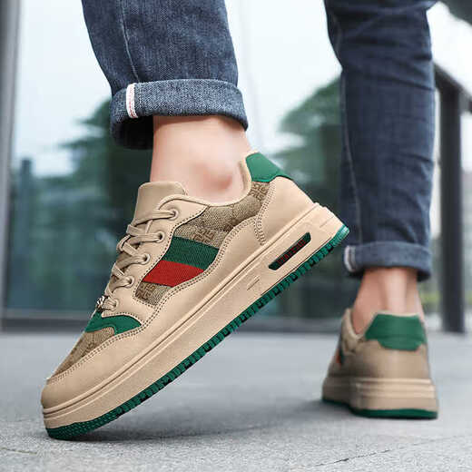 
Huilijun 2025 winter extra-large board shoes 45 original niche trendy shoes 46 sports casual shoes 47 retro light luxury men's shoes 48 6175 meters green 41