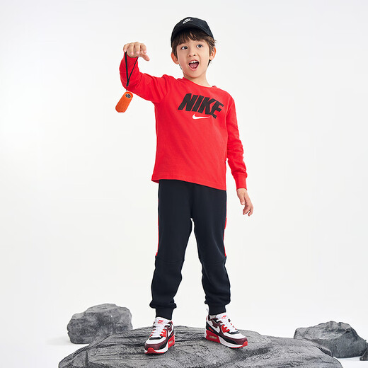 Nike Nike Ropa para niños para niños y niñas Camiseta de manga larga + pantalones Set 2025 Spring Children's Set