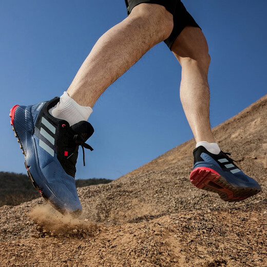 阿迪达斯 （adidas）男鞋2025夏季TERREX户外登山鞋徒步鞋跑步鞋低帮越野休闲运动鞋 IH3880奇迹青灰 42.5