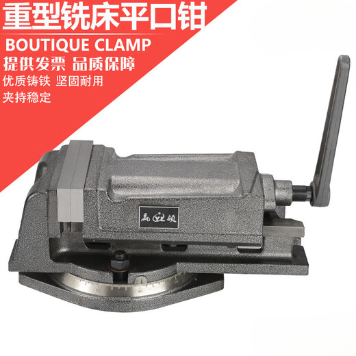 豫泰睿QH重型铣床机用平口钳 钻床精密角固式台钳4寸5寸6寸8寸 4 Q12250(高精美式)