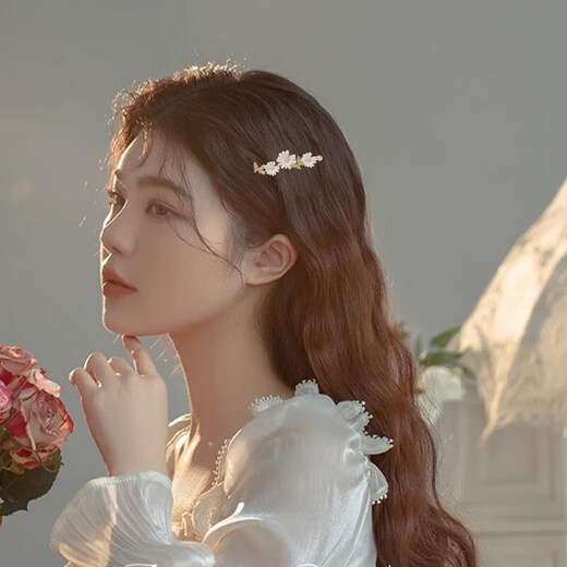 QUAMER hair accessories gift box set one week hair clip hair clip temperament bangs clip girl birthday gift fairy edge clip six-piece set