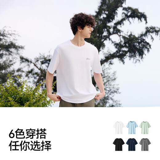 森马（Semir）短袖T恤男索罗娜凉感抗菌吸湿速干遮热25夏印花上衣109925100102