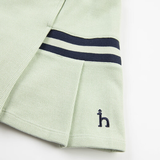 HAZZYS imported brand children's clothing girls' skirt autumn new comfortable soft breathable elastic skirt light ice gray 145