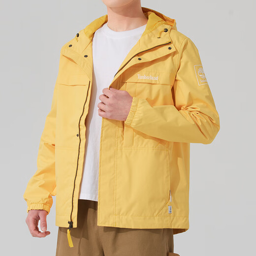 添柏岚（Timberland）外套男 春夏户外徒步跑步运动服休闲上衣防风防水冲锋衣连帽夹克 A695WEG4/刺绣logo (晒图退10) S (170/88A)
