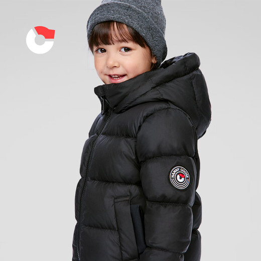 Nanny Goose Children's Down Jacket Baby Short Thickened White Duck Down Jacket Boys and Girls Warm and Windproof Winter NG2637 Navy Blue 100