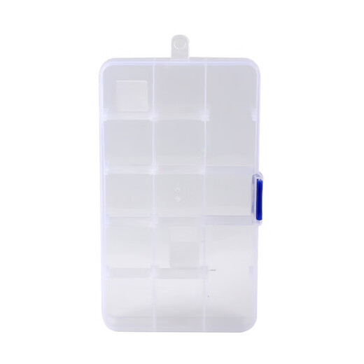Yuyongji (YUYONGJI) fishing gear small accessories multi-grid fish hook parts box components transparent plastic storage box small screw accessories tools removable storage box 15 grids 1