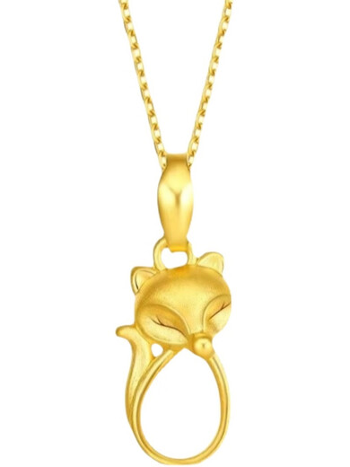 Olevo gold necklace women's heart-shaped pendant 18K color gold clavicle chain 2023 new Valentine's Day gift heart-to-heart