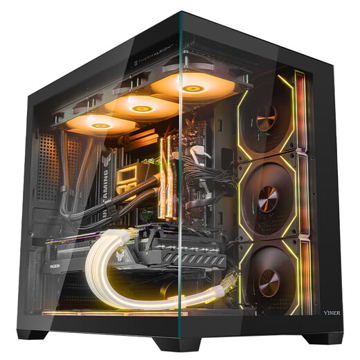 AMD Ryzen R7 9700X host RTX5060Ti graphics card RTX5080 desktop assembly computer e-sports game live broadcast AI design editing host complete machine diy assembly machine Ryzen R7 9700X+RTX5060Ti丨Configuration five single host