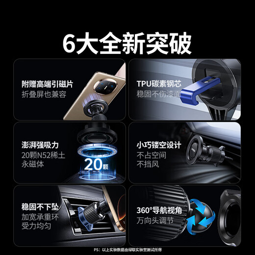 Grün verbundener magnetisch montierter Mobiltelefonständer Magsafe Auto Handy Navigation Fixer Air Outlet Car Accessoires