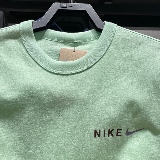 Nike (NIKE) short-sleeved T-shirt men's summer new sportswear fashion trend printed round neck half-sleeved shirt casual top HF6172-376 green cotton XL