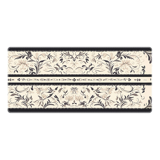Three-color cat dark cashew flower texture mouse pad high-end and versatile super large e-sports game office keyboard desk mat can be customized high-value thickened lock edge anti-slip 13968 lace 100 cm x 50 cm x 5 mm