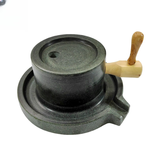 Steinmühle Haushalt Retro kleine Steinmühle Haushalt Bluestone Steinmühle Haushalt Schleifscheiben handgefertigt Steinmühle SN1049 17*27 Steinmühle