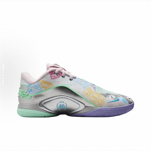 NIKE耐克LEBRON XXII BHM EP男子柔软舒适复古防滑耐磨低帮运动篮球鞋 FZ1098-100白绿粉蓝 45 (290mm)