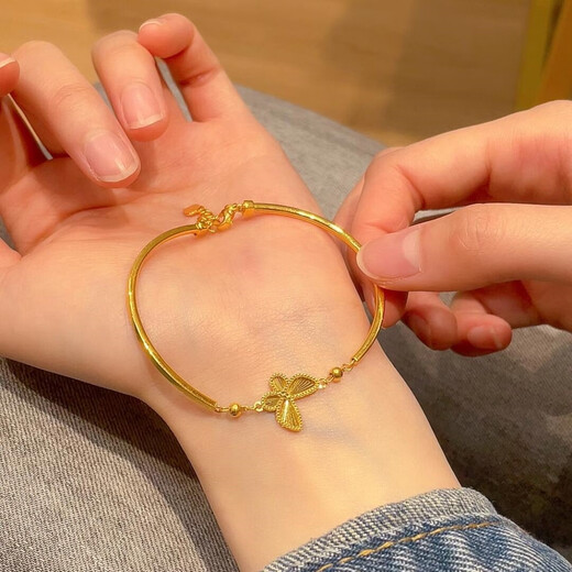 OIMG Gold Laser Batterfly Half Bracelet Half -Chain Bracelet для женщин Золотая сумка Серебряный браслет для подруги жене -подарка
