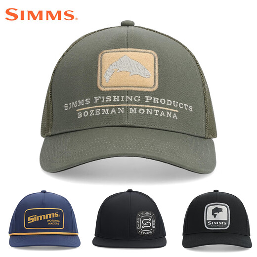 Simms Luye Pêche Chapeau de mer Bass de mer Fluée Chapeau de poisson Trout Hat de terrain Hat de terrain chauffeur