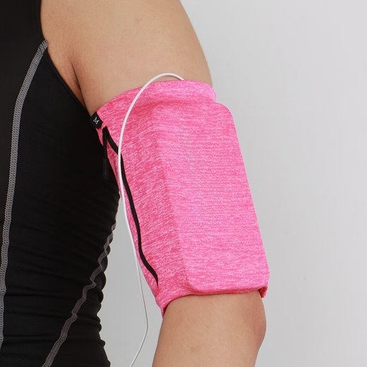 ZNMW sports mobile phone arm bag running men's and women's large capacity wrist bag outdoor cycling arm strap arm bag black M (24-27cm)