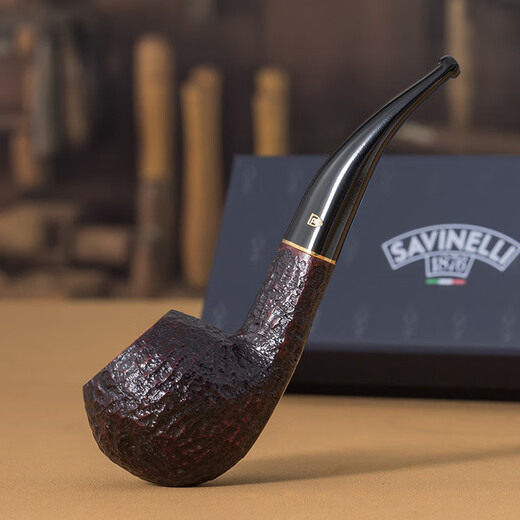 
Sarphan (SAVINELLI) imported pipe heather wood 510 classic bulldog large filter pipe and accessories Italian high-end [Century Rome Classic 673] High cost performance
