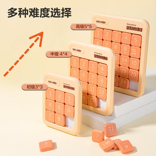 得力（deli）4*4数字华容道数独儿童拼图小孩通关解题生日礼物玩具YP167