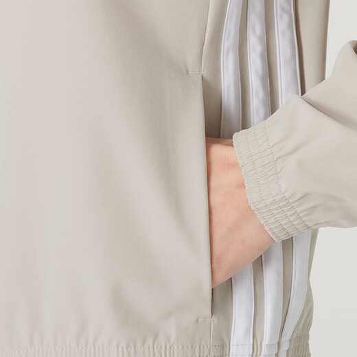阿迪达斯 （adidas）女装套装秋季新款运动服立领夹克外套上衣休闲裤束脚长裤 两件套 JE6173+JD6522/梭织 M/165