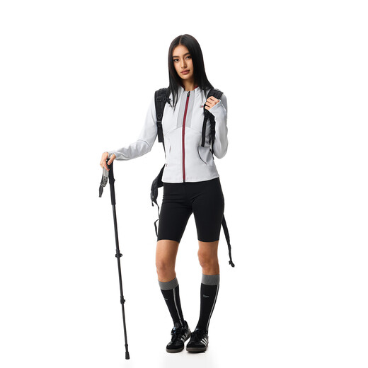 FDR official store quick-drying long-sleeved sports cycling jersey cardigan jacket for women spring zipper slim fit top coffee color S