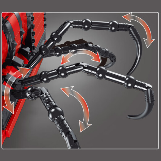 Tuole L8001 Charles Horror Games Train Building Blocks Toys Mutant Spider Rejuvenation Boy Assembly [6018] Captain Mecha [1048 Particles]