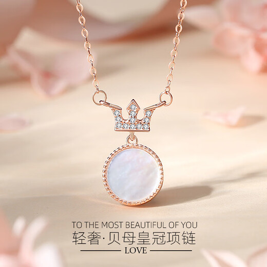 Wanlifu S925 Silver Light Luxury Style incrusté Collier de couronne zircon pour femmes coréennes polyvalentes géométriques rond à la chaîne transversale Fritillar Bijoux Dy826 Platine (chaîne transversale) 925 argent