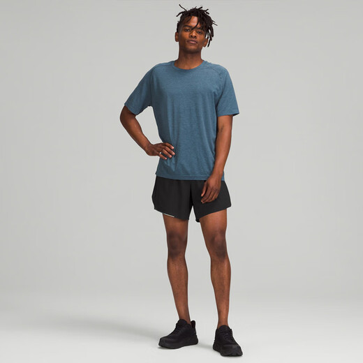 lululemon丨Fast and Free Men's Sports Shorts 6' *Line LM7AU8S Running Black Exclusive M