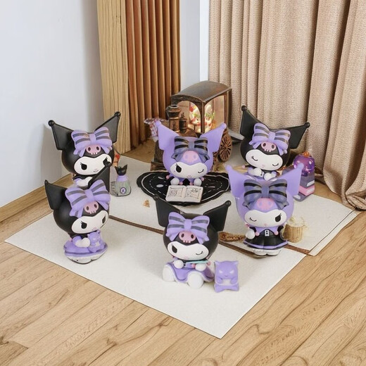
ONEVAN Kuromi Lucky Casino Series Blind Box Trendy Toys Dolls Desktop Ornaments Girls Birthday Gift Toys Whole End Luxury Set Box [6 Box + 1 Large Box] Kuromi (Give a Viscose for Order)
