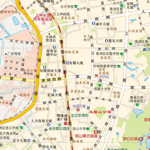 2025新版澳门特别行政区旅游交通图 旅游攻略 出行规划 澳门地图 城区路线 美食景点