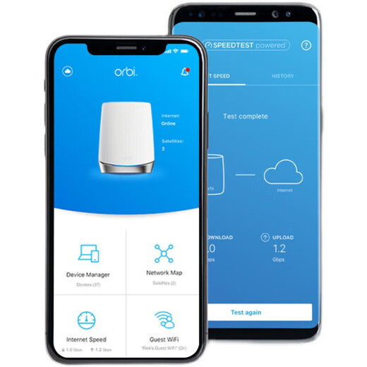 网件（NETGEAR）美国RBK753Orbi752 路由器WIFI6千兆mesh分布式RBS750 简包三支装-RBK753 1个主机2个分身
