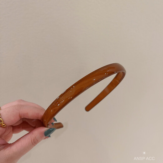 Tang Funi jelly color face wash headband for women summer broken hair finishing headband with toothed anti-slip acrylic headband pressed hairpin hair bundle jelly wine red headband