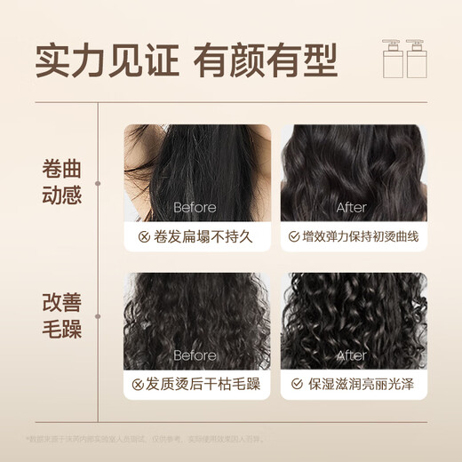 Morui Elastin Conditioner for women after perming, elastic curling special essence, fluffy, moisturizing, styling, long-lasting anti-frizz, light and shiny elastin 420ML*1