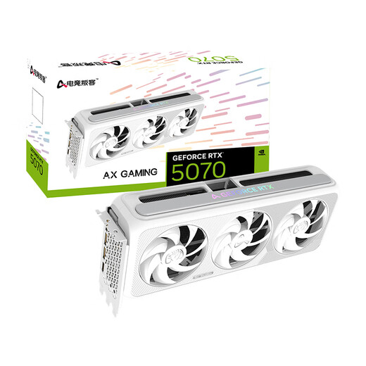 E-sports rebel RTX 5070 X3W MAX 12G New architecture DLSS 4 game AI computing design rendering independent graphics card RTX 5070 X3W 12G