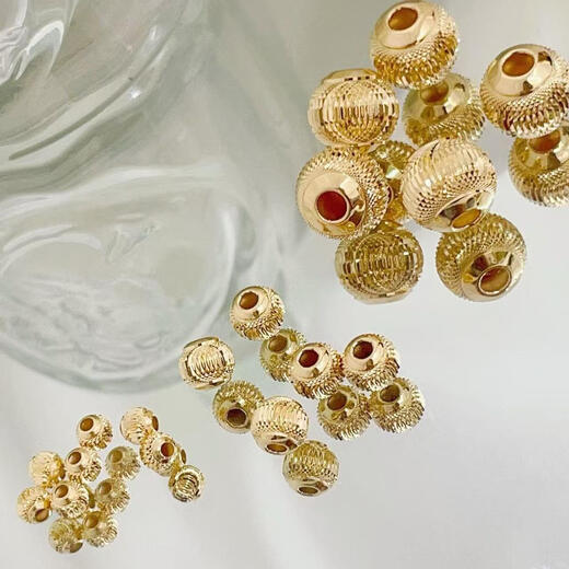 Changju Dixi 18K loose beads space beads lantern beads 2.5mm