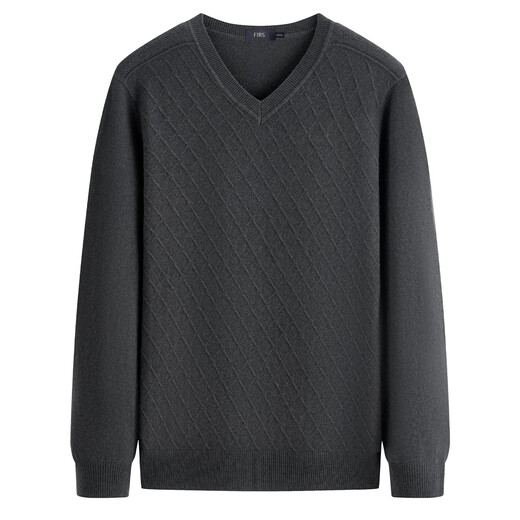 Shanshan Heavy 350g Cardigan Men's 100% Wool Sweetheart Collar Soft Waxy Warm Stretch Bottoming Sweater