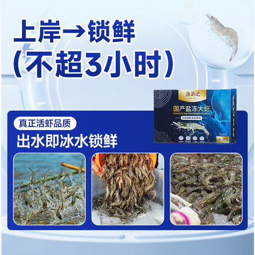 Fishing Travel Notes Qingdao Prawns Net 3 Jin Jin is equal to 0.5 kg 75-90 salt-frozen white shrimps, base shrimps, salt-frozen fresh shrimps