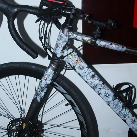 
Gu Jianmu Bicycle Color Modification Film Sticker Graffiti Modification Bicycle Sticker Paint Print Color Modification Mountain Bike Road Bike (Main Picture 1) Rose Forever [20 Packages/Upgrade
