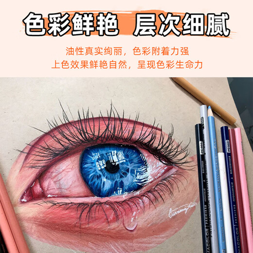 Prismacolor American Pili Horse Oil Color Pencil 150 Цвет Полноцветный одиночный цветный карандаш для карандашей для взрослых студент -студент -студент профессиональная живопись Art Color Pencil PC1105 Orchid Purple (замените 934 Light Purple)