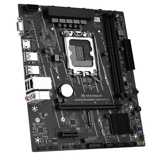 Maxsun MS-Challenger H610M-D PC Gaming La placa base admite DDR4 CPU 12100/13100/12400F (Intel H610/LGA 1700)