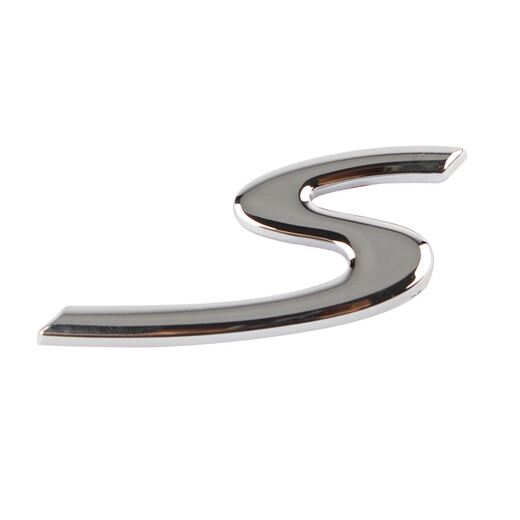 Porsche S car logo for the country of Great Watanabe Cayenne 911 Caman macan718 letter S tail logo Paramela modified word S label S label - bright silver