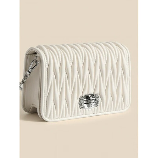 Hermes (HERMES) armpit bag for women 2025 new spring and summer white niche design fashionable and versatile one-shoulder crossbody bag white