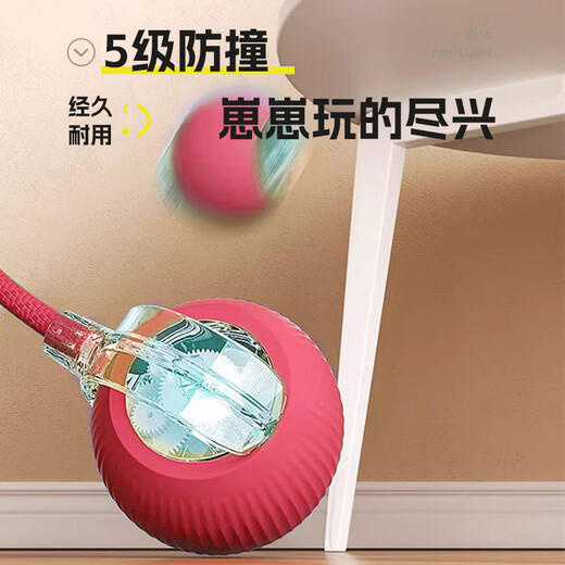 HELLOJOY dog toy bite-resistant ball, automatic dog amusing artifact, self-pleasure and boredom relief pet electric puppy smart elastic dog walking ball