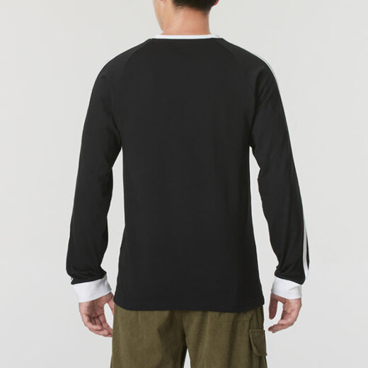 Adidas Clover Men's Clovers Spring 2025 Nouveau t-shirt à manches longues décontractées IA4877 Black IA4877 L