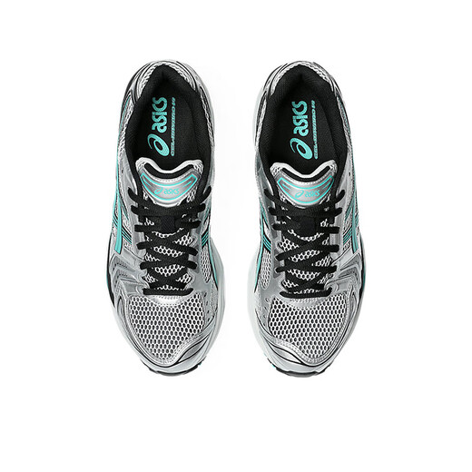 亚瑟士（ASICS）新款男子跑步鞋GEL-KAYANO 14 缓震防滑耐磨休闲运动鞋健身慢跑鞋 银灰/黑绿 1203A740.100 40